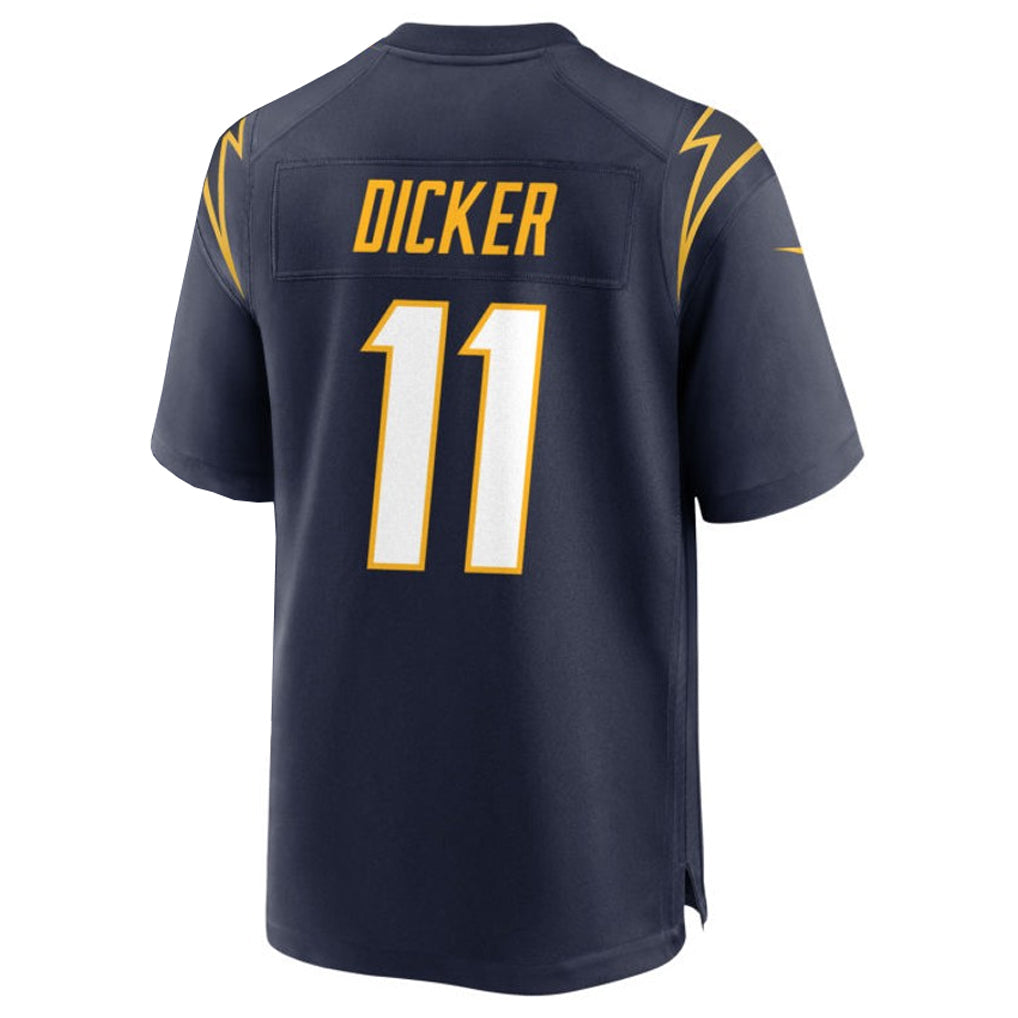 Trusc LA.Chargers #11 Cameron Dicker Player Navy Home Game Stitched Jerseys