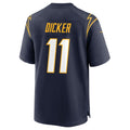 Trusc LA.Chargers #11 Cameron Dicker Player Navy Home Game Stitched Jerseys