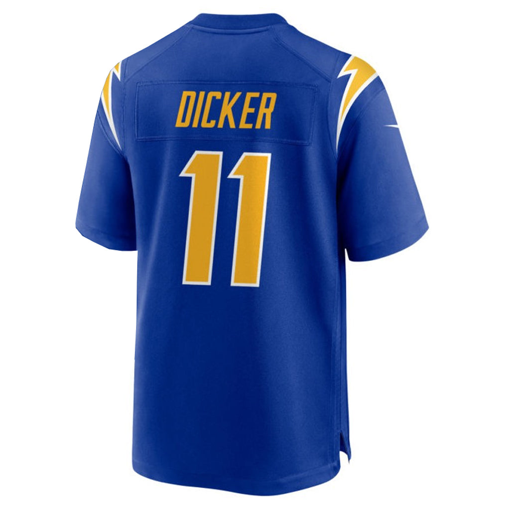 Trusc LA.Chargers #11 Cameron Dicker Player Royal Home Game Stitched Jerseys