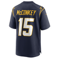 Trusc LA.Chargers #15 Ladd McConkey Navy Game Jersey Stitched Jersey