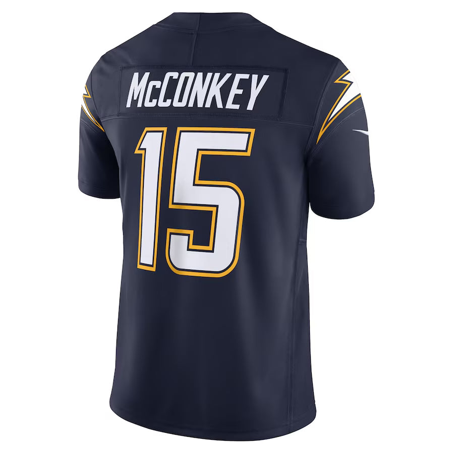 Trusc LA.Chargers #15 Ladd McConkey Navy Vapor F.U.S.E. Limited Stitched Jerseys