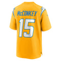 Trusc LA.Chargers #15 Ladd McConkey Player Gold Game Stitched Jerseys