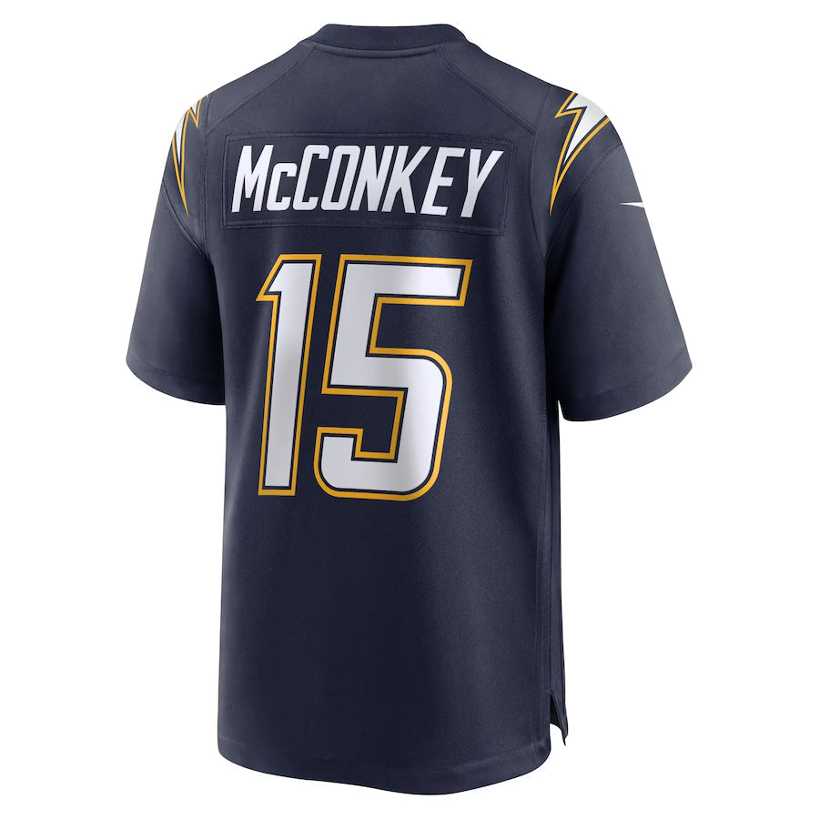 Trusc LA.Chargers #15 Ladd McConkey Player  Navy Game Stitched Jerseys