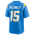 Trusc LA.Chargers #15 Ladd McConkey Powder Blue 2024 Draft Player Game Jersey Stitched Jerseys