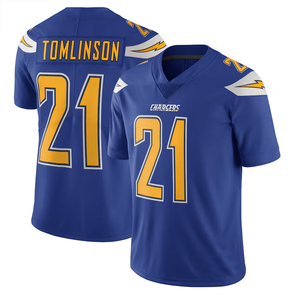 Trusc LA.Chargers #21 LaDainian Tomlinson Player Navy Color Rush Vapor Untouchable Stitched Jerseys