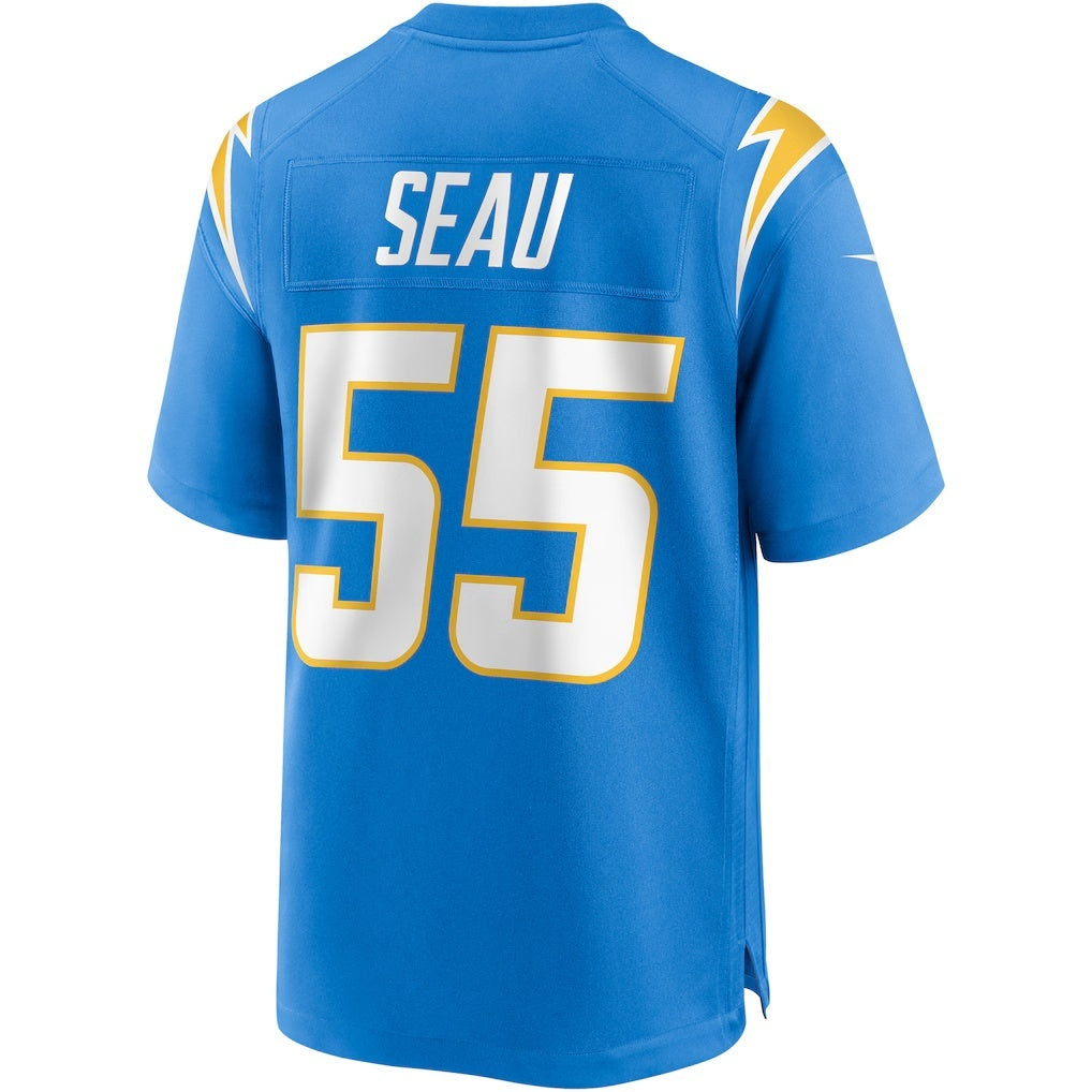 Trusc LA.Chargers #55 Junior Seau Powder Blue Game Retired Player Stitched Jerseys