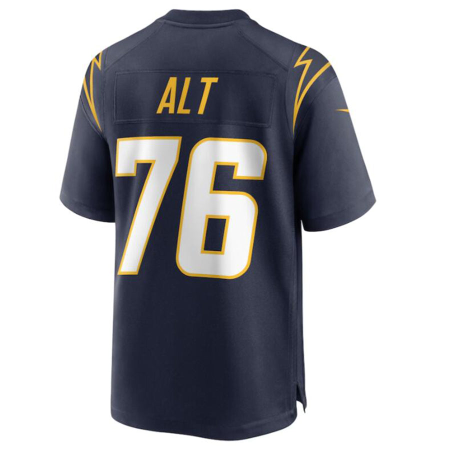 Trusc LA.Chargers #76 Joe Alt Navy 2024 Draft First Round Pick Player Game Jersey American Stitched Jerseys