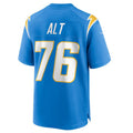 Trusc LA.Chargers #76 Joe Alt Powder Blue 2024 Draft First Round Pick Player Game Jersey Stitched Jerseys
