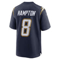 Trusc LA.Chargers #8 Omarion Hampton Navy Alternate Super Chargers Game Player Stitched Jerseys