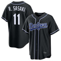 Trusc LA.Dodgers #11 Roki Sasaki Player Black Carbon Limited Home Stitched Jerseys