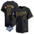 Trusc LA.Dodgers #11 Roki Sasaki Player Black Gold World Series Meet Limited Home Stitched Jerseys