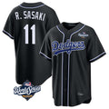 Trusc LA.Dodgers #11 Roki Sasaki Player Black World Series Carbon Limited Home Stitched Jerseys