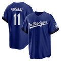 Trusc LA.Dodgers #11 Roki Sasaki Player Royal City Connect Home Game Stitched Jerseys