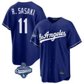 Trusc LA.Dodgers #11 Roki Sasaki Player Royal World Series Meet Game Stitched Jerseys