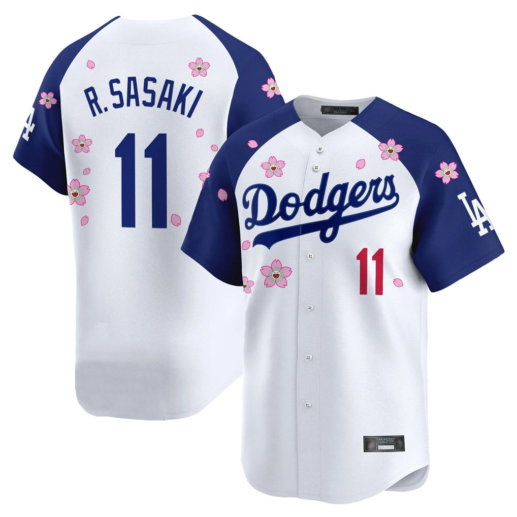 Trusc LA.Dodgers #11 Roki Sasaki Player White-Royal Tokyo Series Vapor Premier Limited Stitched Jerseys