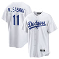Trusc LA.Dodgers #11 Roki Sasaki Player White Game Home Stitched Jerseys