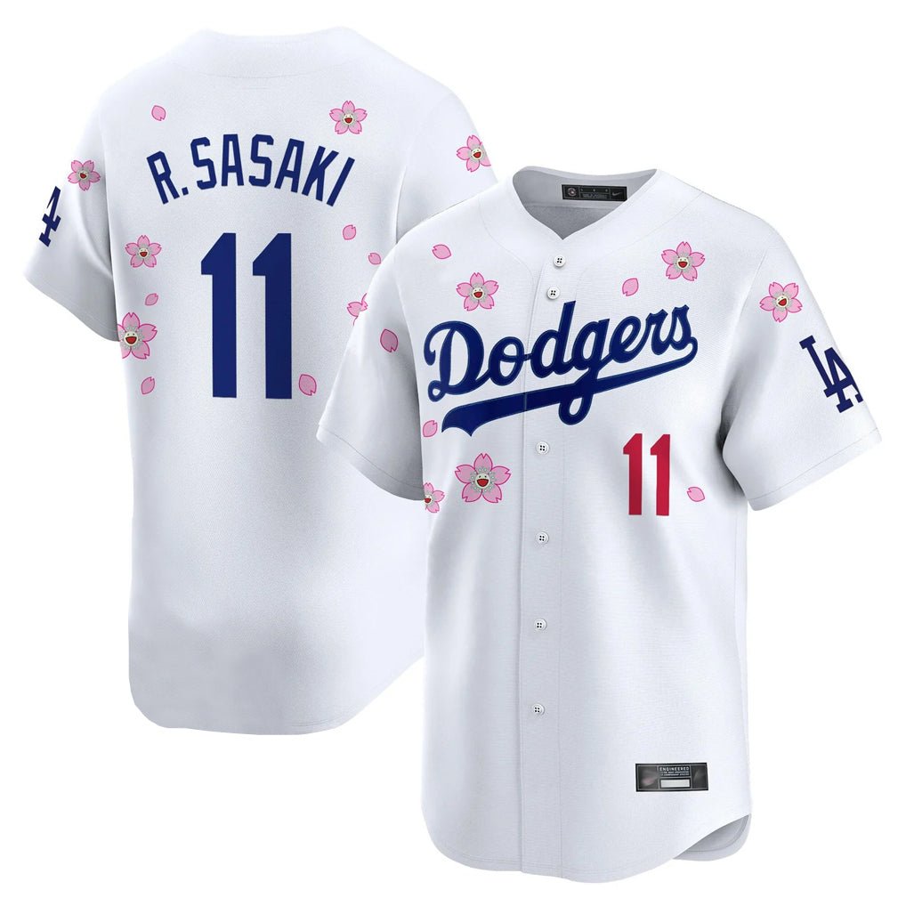 Trusc LA.Dodgers #11 Roki Sasaki Player White Tokyo Series Vapor Premier Limited Stitched Jerseys