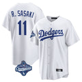 Trusc LA.Dodgers #11 Roki Sasaki Player White World Series Meet Game Home Stitched Jerseys