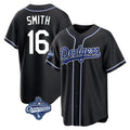 Trusc LA.Dodgers #16 Will Smith Player Black World Series Meet Carbon Limited Home Stitched Jerseys