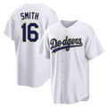 Trusc LA.Dodgers #16 Will Smith Player Gold White 2026 Collection Stadium Game Stitched Jerseys
