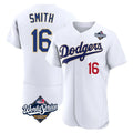 Trusc LA.Dodgers #16 Will Smith Player Gold White World Series 2026 Collection Stadium Limited Elite Stitched Jerseys