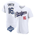 Trusc LA.Dodgers #16 Will Smith Player Gold White World Series Meet 2026 Collection Stadium Limited Elite Stitched Jerseys