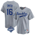Trusc LA.Dodgers #16 Will Smith Player Gray World Series Meet Game Limited Home Stitched Jerseys
