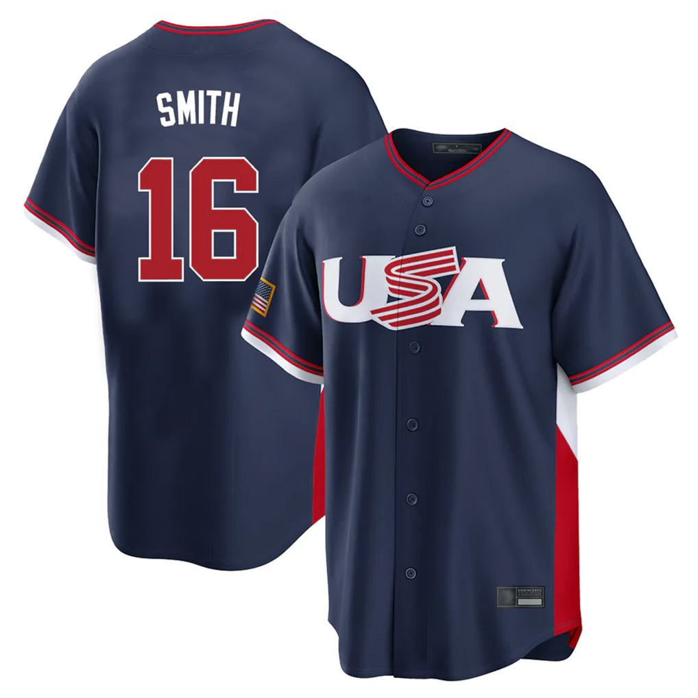 Trusc LA.Dodgers #16 Will Smith Player Navy USA 2026 World Classic Limited Home Stitched Jerseys