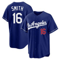 Trusc LA.Dodgers #16 Will Smith Player Royal Game Home Stitched Jerseys