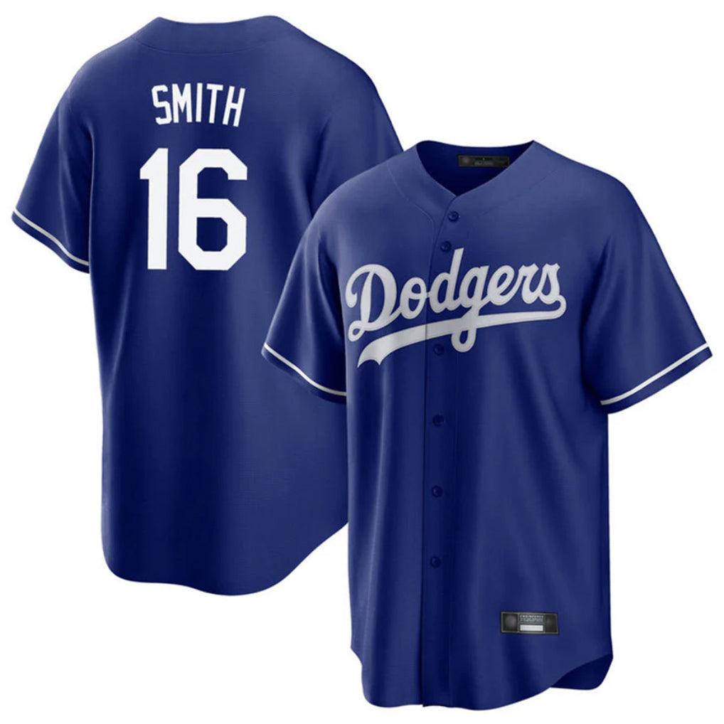 Trusc LA.Dodgers #16 Will Smith Player Royal Game Stitched Jerseys