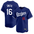 Trusc LA.Dodgers #16 Will Smith Player Royal Limited Home Stitched Jerseys