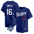 Trusc LA.Dodgers #16 Will Smith Player Royal World Series Meet Limited Home Stitched Jerseys