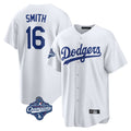 Trusc LA.Dodgers #16 Will Smith Player White World Series Meet Game Home Stitched Jerseys