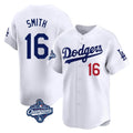 Trusc LA.Dodgers #16 Will Smith Player White World Series Meet Limited Home Stitched Jerseys