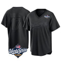Trusc LA.Dodgers #17 Shohei Ohtani Player Black World Series Pitch Fashion T-shirt Stitched Jerseys