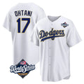 Trusc LA.Dodgers #17 Shohei Ohtani Player Gold White World Series 2026 Collection Stadium Game Stitched Jerseys