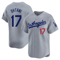 Trusc LA.Dodgers #17 Shohei Ohtani Player Gray Limited Home Stitched Jerseys