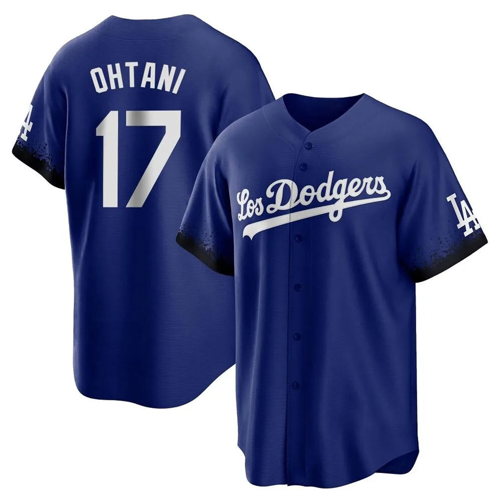 Trusc LA.Dodgers #17 Shohei Ohtani Player Royal City Connect Home Game Stitched Jerseys