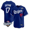Trusc LA.Dodgers #17 Shohei Ohtani Player Royal World Series Limited Home Stitched Jerseys