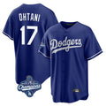 Trusc LA.Dodgers #17 Shohei Ohtani Player Royal World Series Meet Home Game Stitched Jerseys