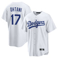 Trusc LA.Dodgers #17 Shohei Ohtani Player White Game Home Stitched Jerseys