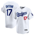 Trusc LA.Dodgers #17 Shohei Ohtani Player White Limited Home Stitched Jerseys