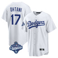 Trusc LA.Dodgers #17 Shohei Ohtani Player White World Series Meet Game Home Stitched Jerseys