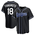 Trusc LA.Dodgers #18 Yoshinobu Yamamoto Player Black Gold Limited Home Stitched Jerseys