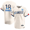 Trusc LA.Dodgers #18 Yoshinobu Yamamoto Player Cream City Connect Limited Home Stitched Jerseys