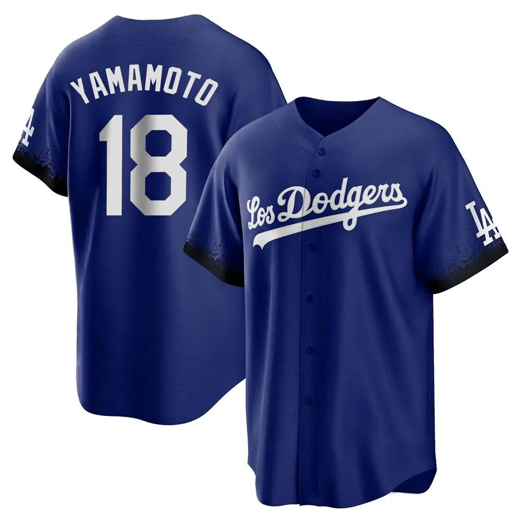 Trusc LA.Dodgers #18 Yoshinobu Yamamoto Player Royal City Connect Home Game Stitched Jerseys