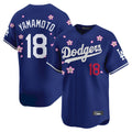 Trusc LA.Dodgers #18 Yoshinobu Yamamoto Player Royal Tokyo Series Vapor Premier Limited Stitched Jerseys