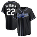 Trusc LA.Dodgers #22 Clayton Kershaw Player Black Carbon Limited Home Stitched Jerseys
