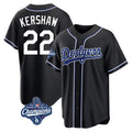 Trusc LA.Dodgers #22 Clayton Kershaw Player Black World Series Meet Carbon Limited Home Stitched Jerseys