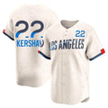 Trusc LA.Dodgers #22 Clayton Kershaw Player Cream City Connect Limited Home Stitched Jerseys